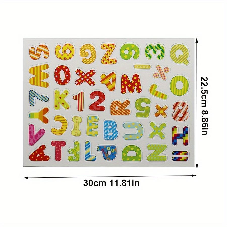 Wooden Magnetic Alphabet Numbers Refrigerator Magnets Set for Modern Home Office Decor Kitchen Organizer Birthday Gift JXB