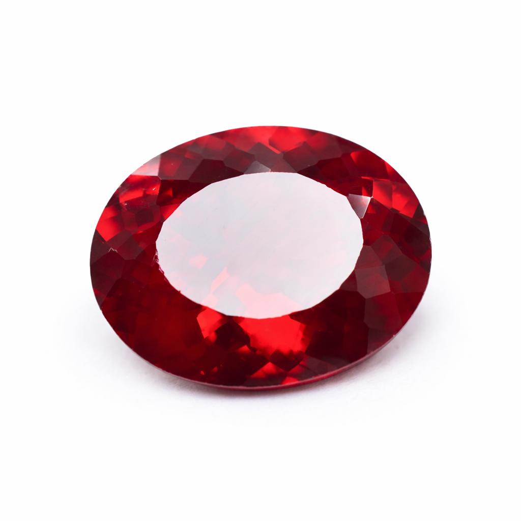 Precious NATURAL   15 Ct Oval Cut Garnet Ruby Loose Gemstone For Gifting