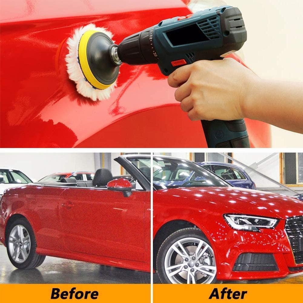 5PCS 3inch Polishing Kit Polishing Pad Car Waxing Sponge Disk Wool Wheel Auto Paint Care Polisher Pads Car Gadget