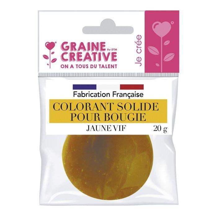 Colorants solides pour bougie - GRAINE CREATIVE - 6 couleurs - 20 g - Facile à utiliser - Pour tous niveaux
