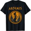 Agema Apparel T-shirt Unisexe Adulte Artemis Déesse Grecque Mythologie Grecque, Noir, Petit