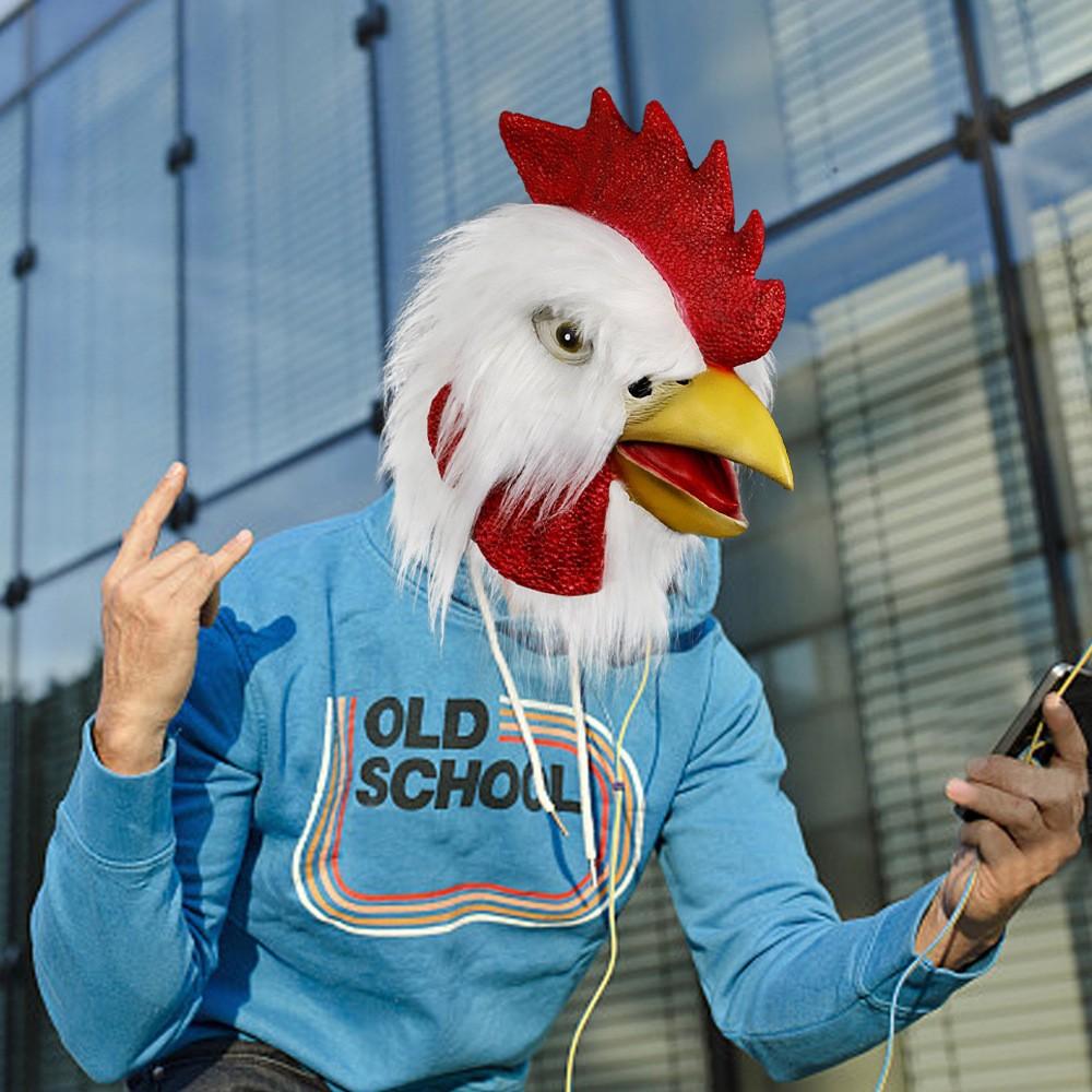 Rooster Headgear Beak Animal Mask COS Funny and Quirky Performance Props Can Be Labeled