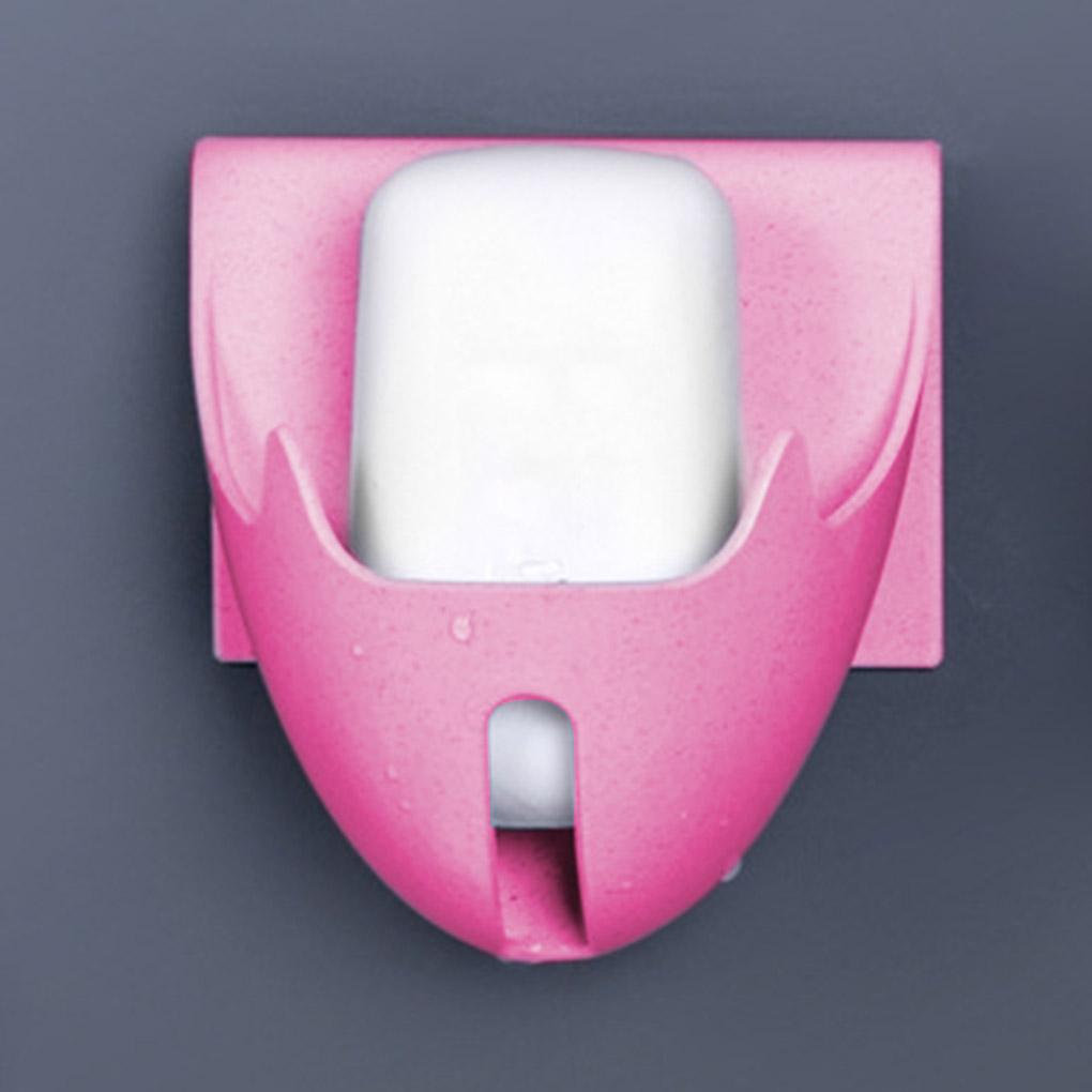 Bathroom Drain Box Wall Mounted Sponge Storage Rack Plastic Tray Organizer Container No Drilling