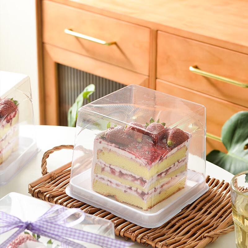 Transparent Square Mousse Cake Boxes