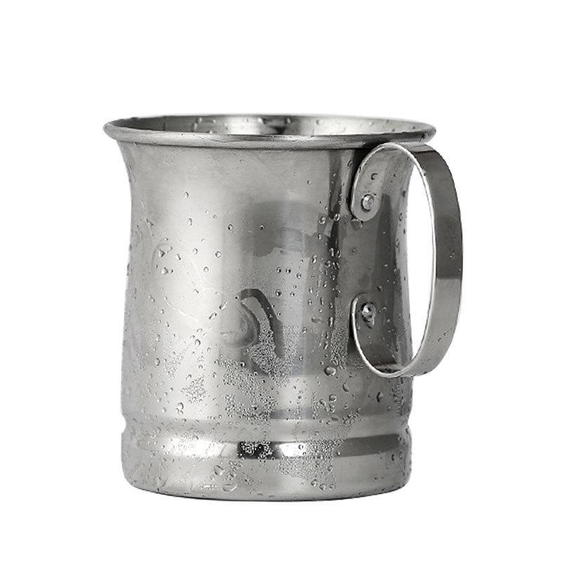 Kupferbeschichteter Moscow Mule Becher, 304 Edelstahl, Gehämmertes Design, Wein- & Cocktailglas