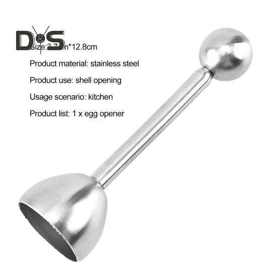 Lekki krakers do jajek wbudowany sprężynowy pomocny krakers ze skorupek jaj ze stali nierdzewnej