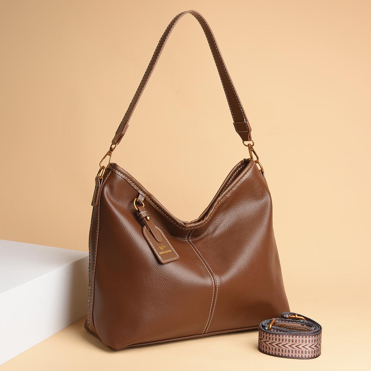 

Женская модная сумка-тоут и наплечная сумка кроссбоди 2024 года, вместительная, высокого класса коричневый