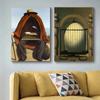Rene Magritte Canvas Painting Surrealism Classic Artwork Reproduction Posters Print Wall Art Picture Home Decor for Living Room
