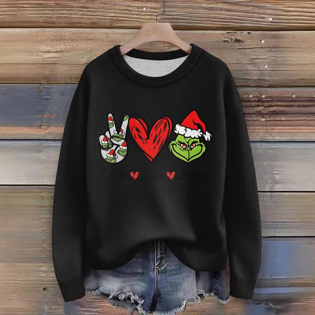 Women's Fashion Casual Long Sleeve Neck Sweater Pullover Top