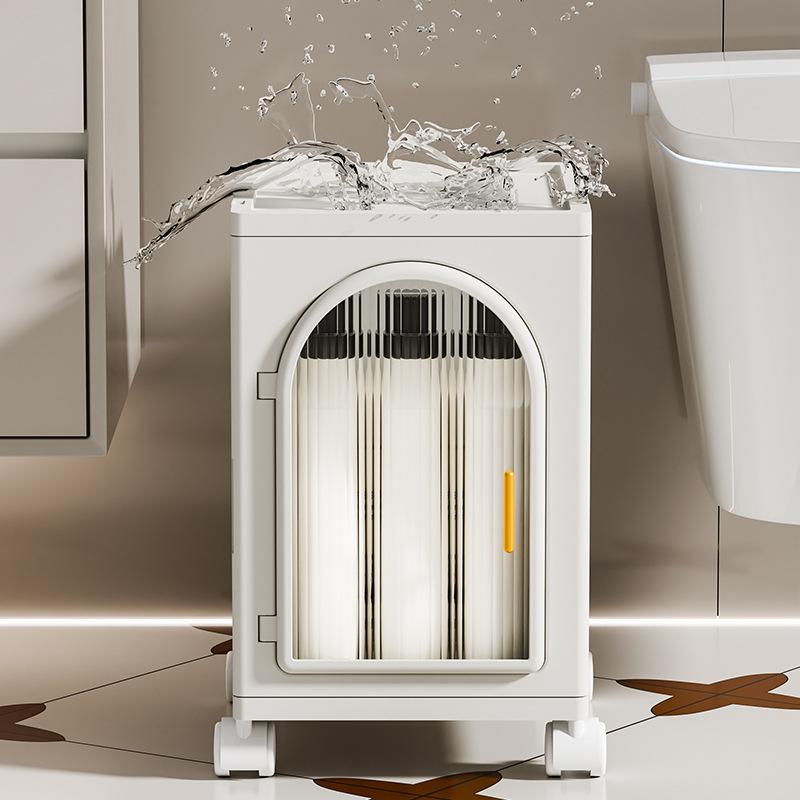 28cm Toilet Storage Cabinets, Bathroom Cabinets, Kitchen Shelves, Foliding Storage Cabinet 4Layers