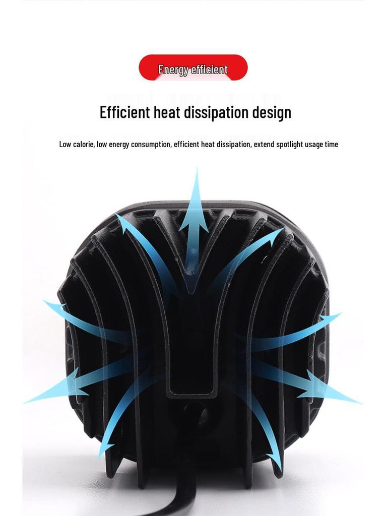 Cross-border Motorcycle Dual-Beam Super Bright LED Owl Headlight