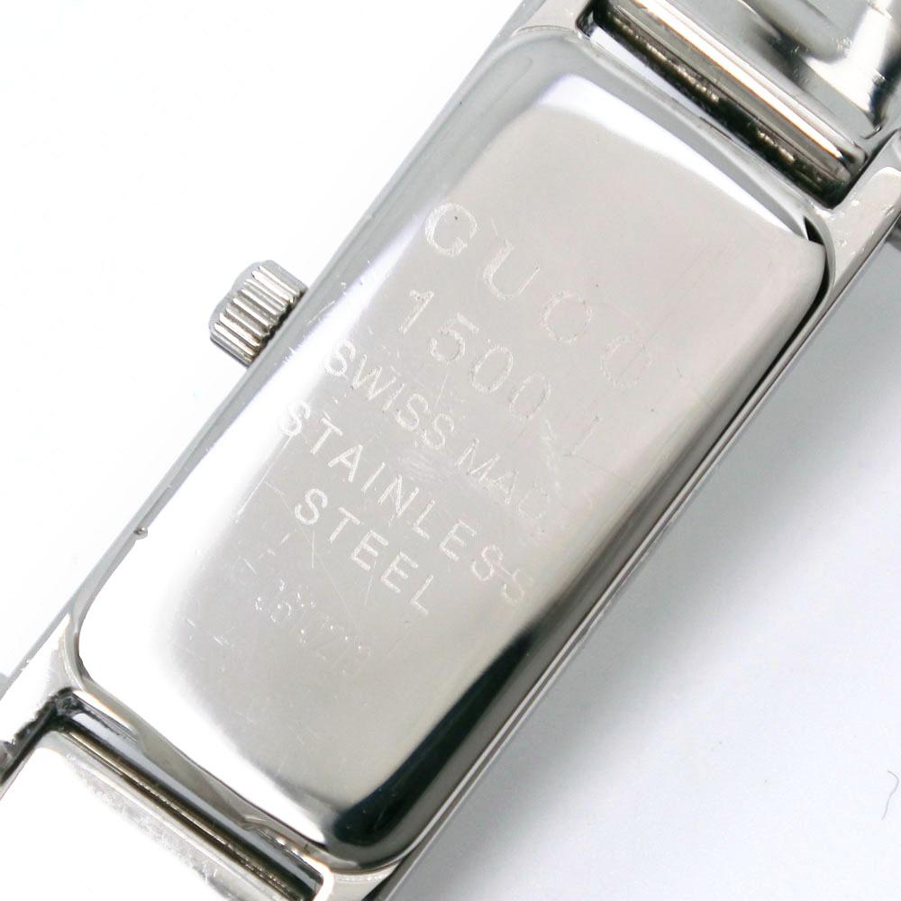 Gucci Watches 1500L SilverDial Stainless Steel Quartz Analog Display Women Used