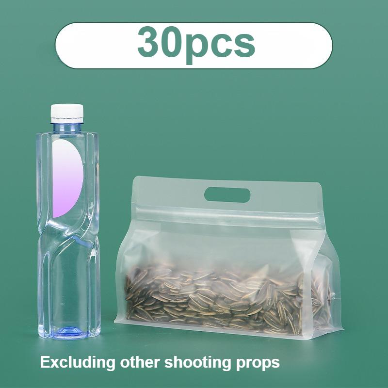 

30pcs Clear Enhanced Strength Resealable Lock for Snacks, Tea, Noodles | Freezer Safe,Food Storage & Pantry StorageProduce Bags
