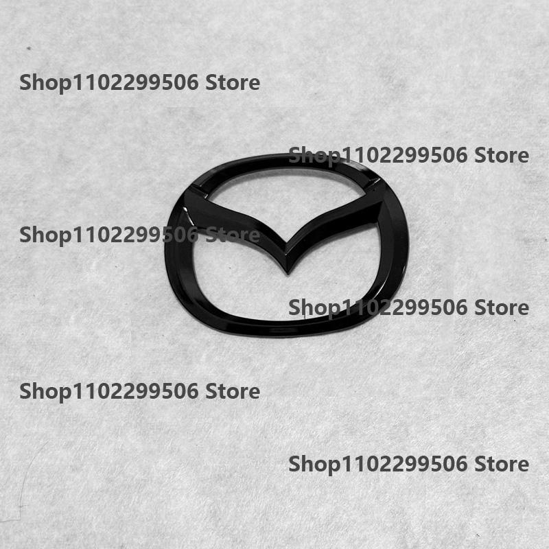 For Mazda MX5 Miata NC ND Black ABS Front Grille Emblem Steering Wheel Rear Trunk Badge Logo Rear Tail Refitting Decoration