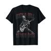 Rock And Roll Never Dies Skeleton Vintage Music T Shirt Vintage Homme Comfortable Casual Versatile Designer Clothes
