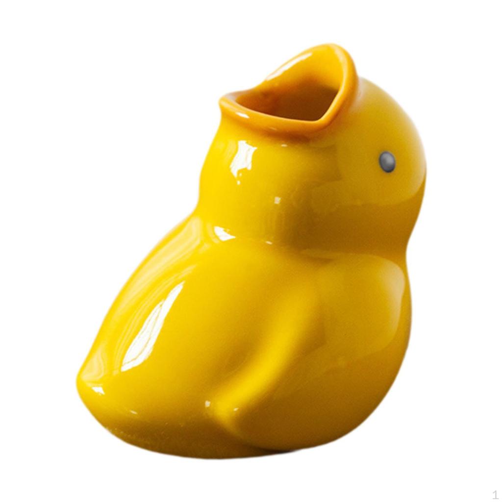 Kreskówkowy Uchwyt na Szczoteczki do Zębów Kaczka Ozdoba Zwierzęca Dekoracyjny Biurkowy Praktyczny Organizer dla