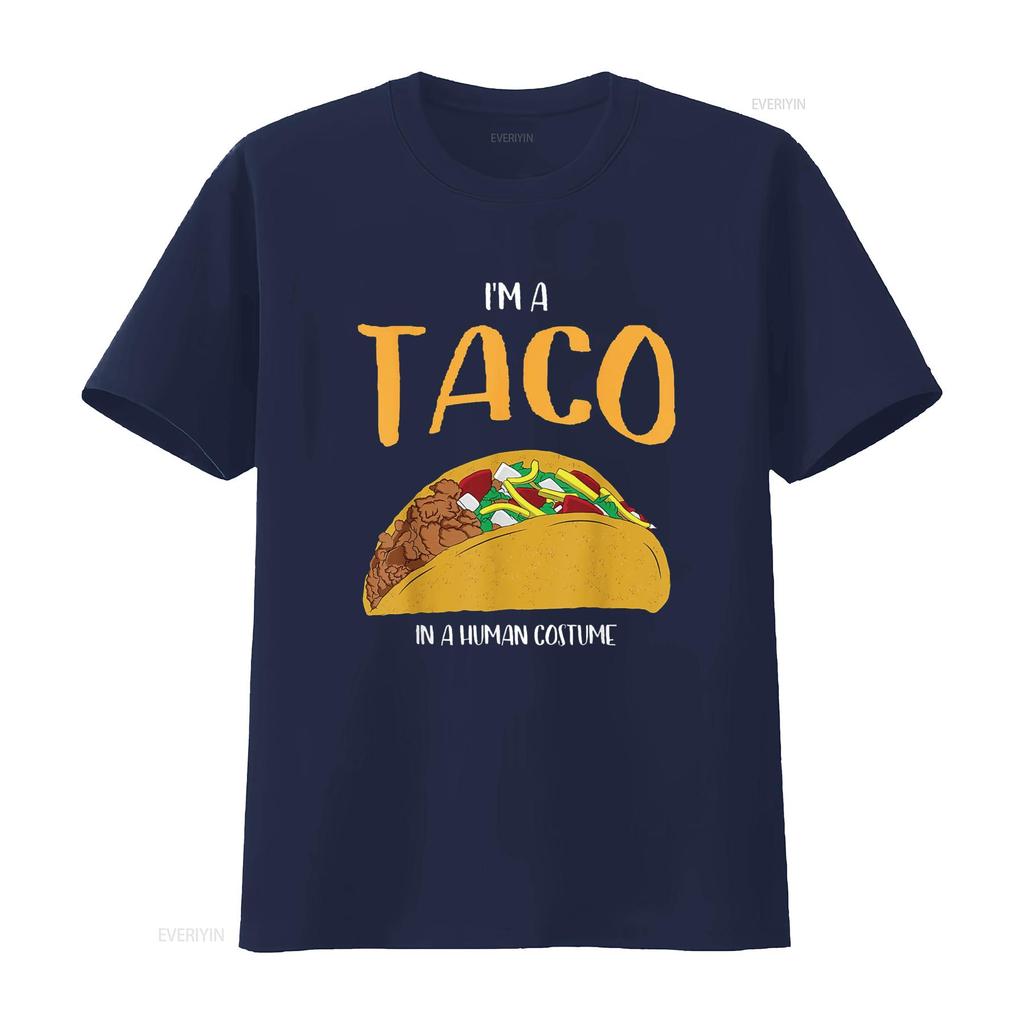I m a Taco in Human Costume Halloween Cosplay Easy Outfit T Shirt vintage Washed Unisex Soft Breathable Slightly Stylish