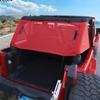 Car Rear Trunk Sunshade Mesh Sunscreen Cover for Jeep Wrangler JK 4-Door Version Exterior Accessories, UV Protection