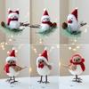 3 Pcs/Set Cute Christmas Robins Bird Christmas Tree Decor Crafts Fake Foam Birds Home New Year Decor Ornaments