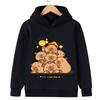 Neue Herbst Winter Warme Bequeme Kapuzenpullover Jungen Mädchen Cartoon Capibala Bedruckt Modisch Niedlich Kapuzenpullover