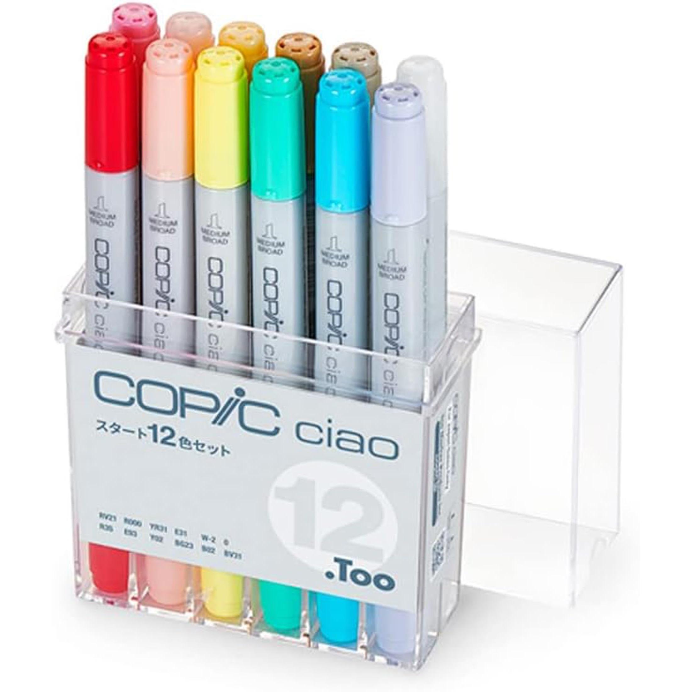 

Набор маркеров Copic Ciao для начинающих 12 цветов Многоцветные маркеры для иллюстрации Ручки для рисования