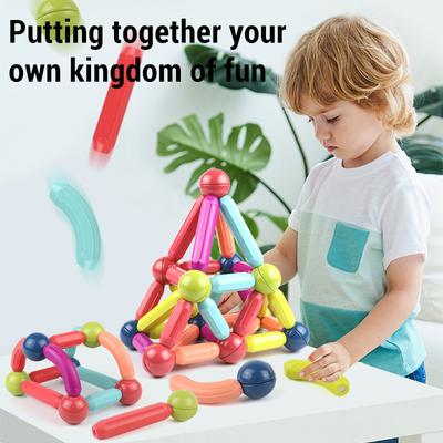 Magnets Toy for Kids Montessori Educational Magnetic Constructor Blocks Toy Children Magnetic Balls and Rods Building Blocks Toy