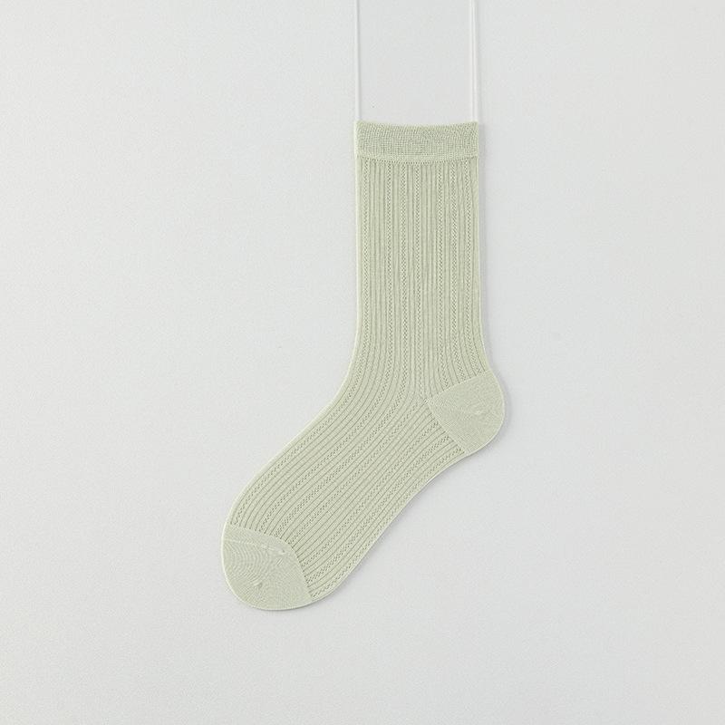 Women's Summer Thin Mesh Cool Boneless Antibacterial Deodorant Tube Stack Socks