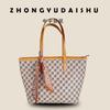 Damen Tasche, Handtasche mit großem Fassungsvermögen, Umhängetasche für die Achsel, Modetrend Einkaufstasche, Seidenschal, Tragetasche