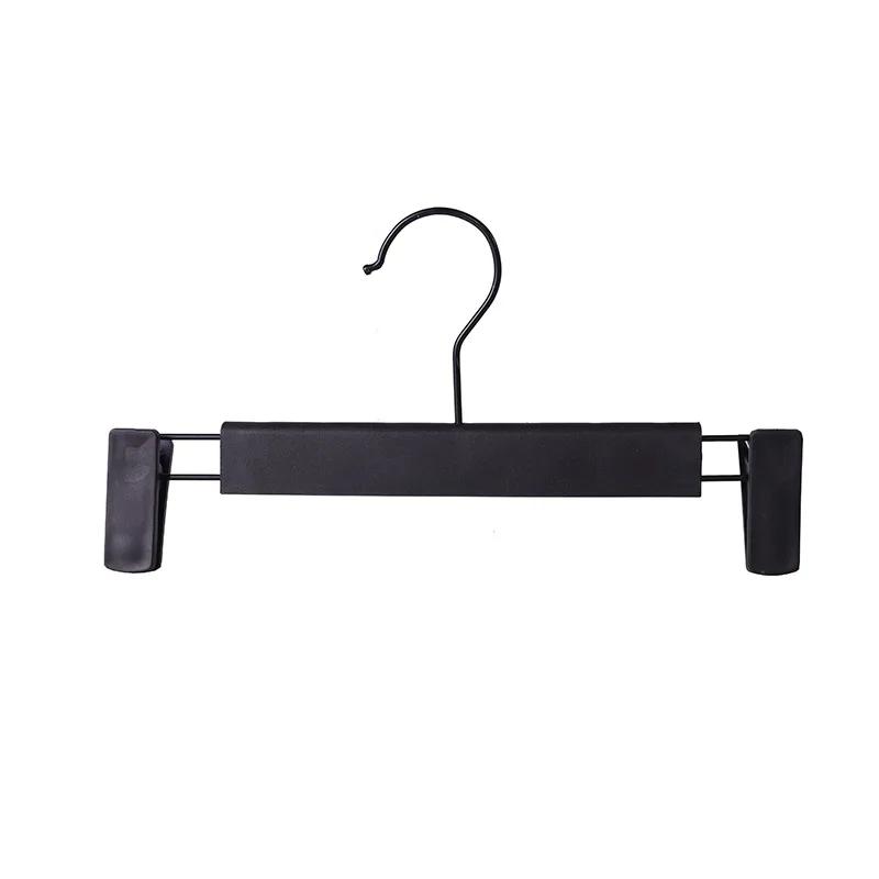 

5-30 шт. вешалки для брюк с регулируемыми зажимами, нескользящая вешалка для юбок с поворотным крючком на 360 °, черная стойка-органайзер для брюк и джинсов 10pcs чёрный