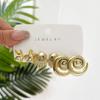 CCB Shell Starfish Stud Earrings Set For Women Men Conch Spiral Waterdrop Earrings Fashion Summer Beach Seaside Party Zircon
