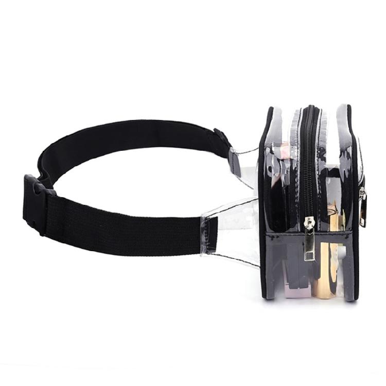 Transparent Chest Bag Crossbody Purse Belt Bag for Sports, Travel, Beach, Event