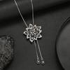 Luxury Non-Fading Korean Fashion Sweater Necklace: Autumn/Winter Women's Niche Design Pendant