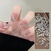 50Pcs Mini Shaped Crystal Diamond Nail Decorations Flat Bottomed Rhinestone Mixed Color Glass Gemstone Diy Manicure Accessory