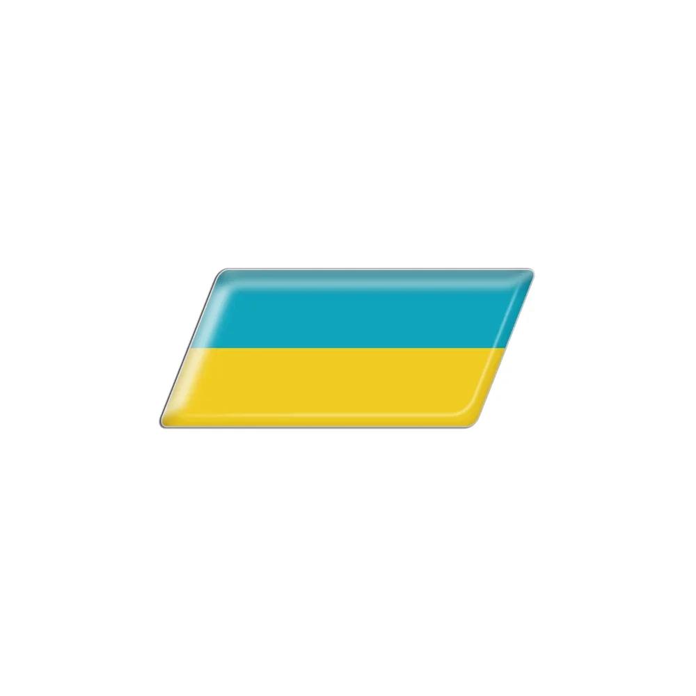 3D Epoxy Car Styling Body Trunk Decor Sticker with Bangladesh Kurdistan Israel Brazil Palestine Poland France Flag Emblem
