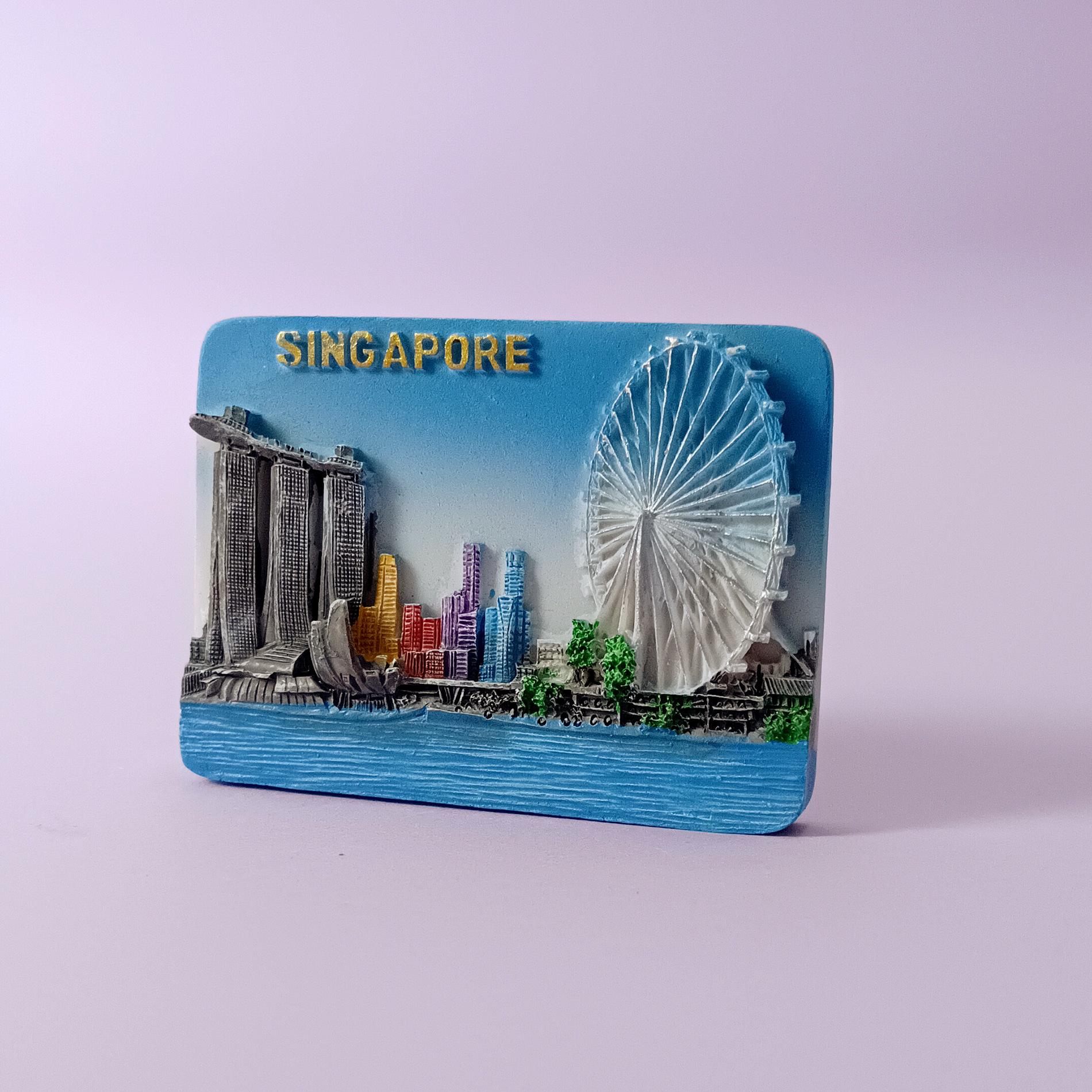 

Fridge Magnets Travel Souvenirs Resin Magnetic Three-dimensional Creative New Chinese-style Home Decoration