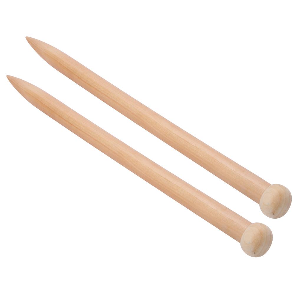 1 Paar Häkelnadeln aus Holz, Stricknadeln, Handwebwerkzeug für Schal, Pullover, Decke, 20 mm