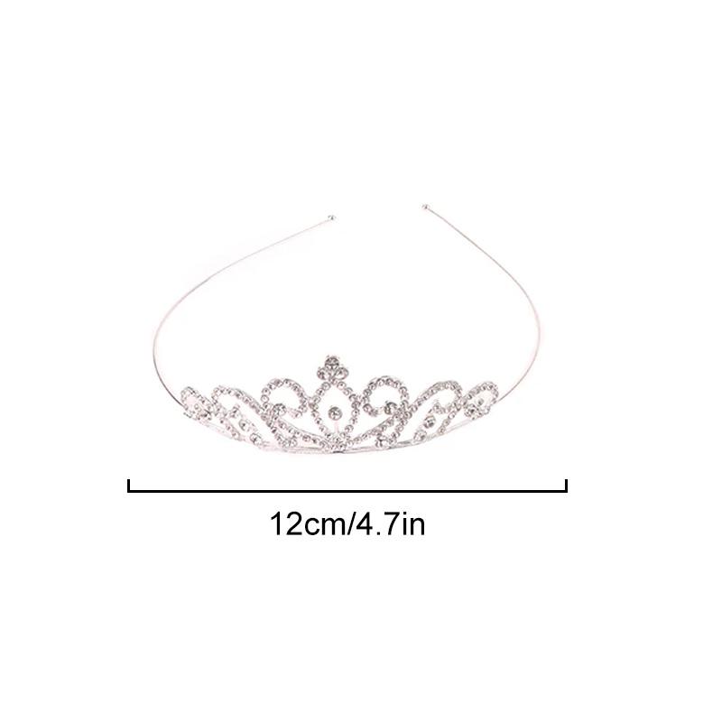 1PC Crystal Exquisite Rhinestone Children Girls Jewelry Gifts Hair Accessories Wedding Tiaras Queen Princess Crown Women Headband
