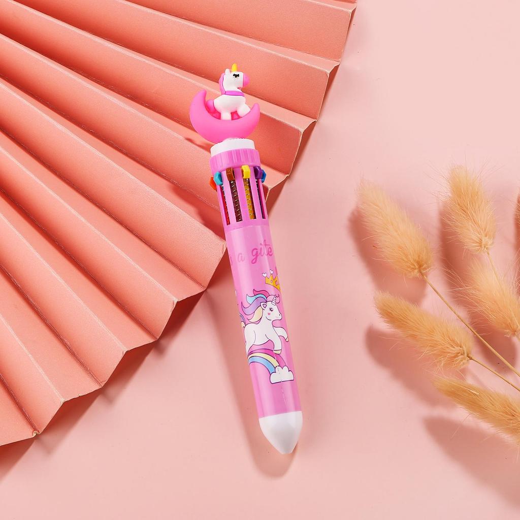 Creative Cartoon Multi-Color Ballpoint Pen for Students and Journals