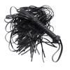 Leather Tassel Whip for Adult Play - Black & Red Flirting Toy for Men and Women
