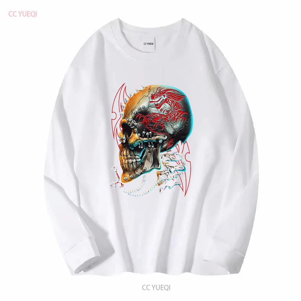T shirt 3D Rock Chang Original Antichrist Skull Glow in the Dark  vintage Washed Casual Unisex Comfortable homme