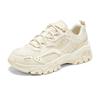 Skechers DLites Hiker Comfortable Versatile Shock Absorbing Durable Low Top Dad Shoes Women sneaker Off-White 180134-OFWT