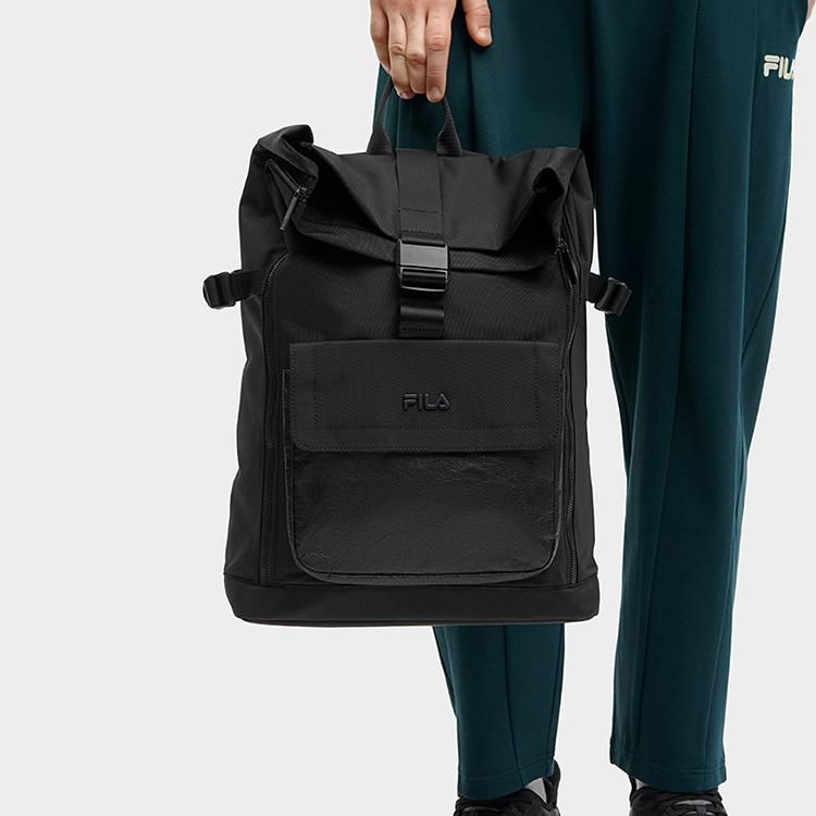 New FILA Fabric Backpack Men's Jet Black F13M418105FBK
