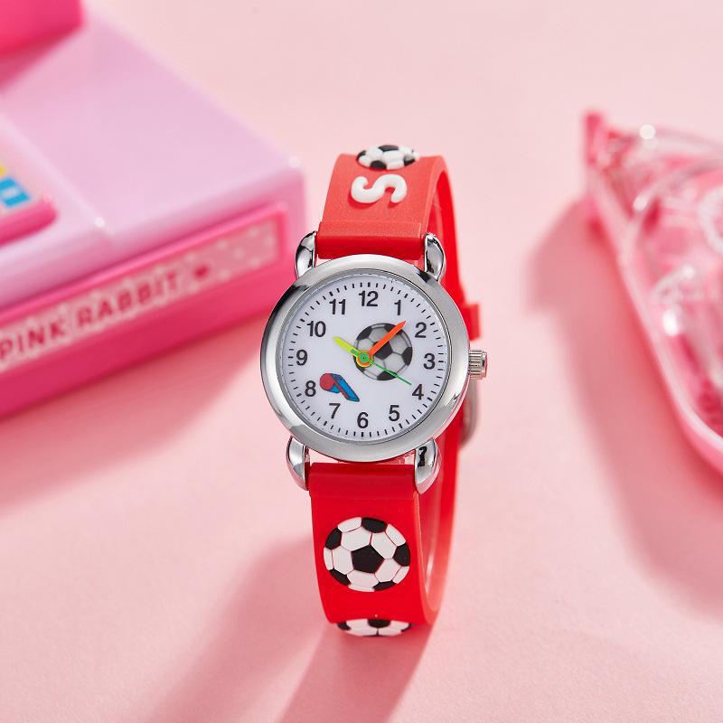 Children's Cute Football Cartoon Quartz Watch for Boys and Girls