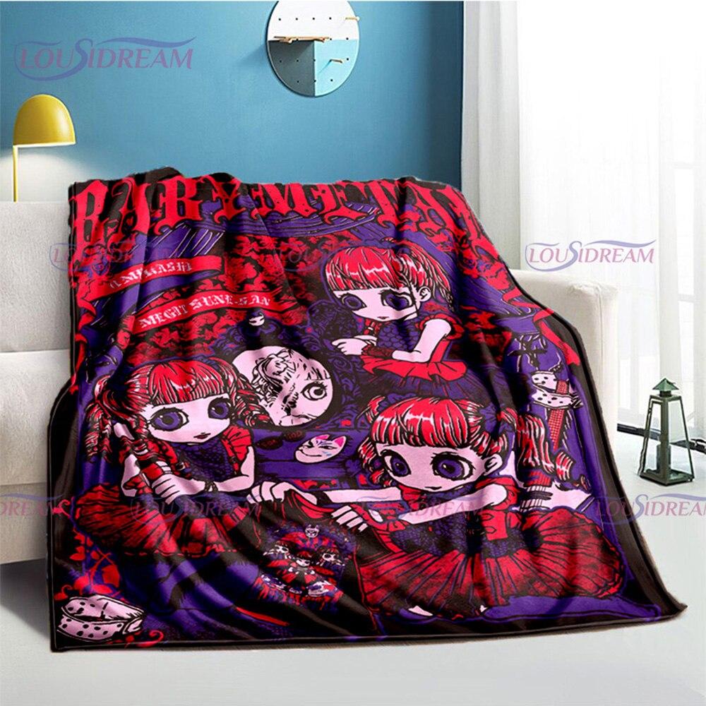 

Надм яка фланелева ковдра з принтом Babymetal. Тепла, зручна музична ковдра з важким металом, подарунки для дітей, дорослих, на весь сезон 75cmx90cm