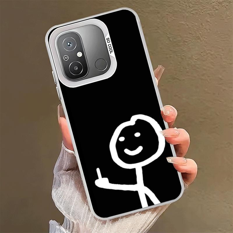 Funny Stickman Matchman Soft Phone Case for Xiaomi Redmi 15C 15 14C 13C 12C Poco X5 X6 X7 Pro X3 F8 F7 Ultra M8 13 12 Cover Back