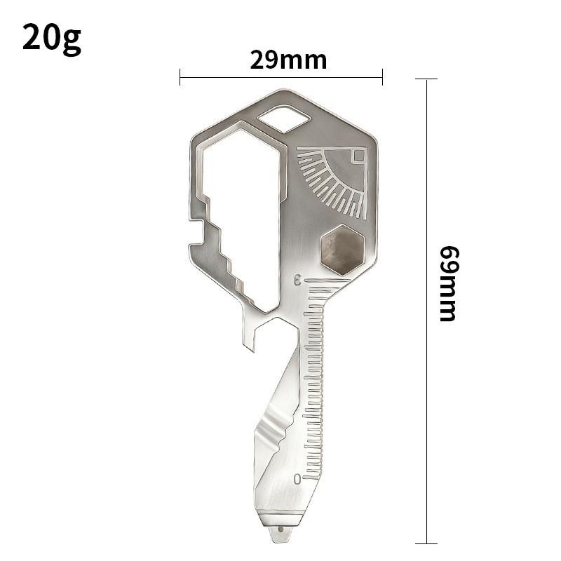 1 Piece 24-in-1 Multifunctional EDC Tool - with Wrenches, Screwdrivers, Pliers, Bottle Openers and More - for Camping