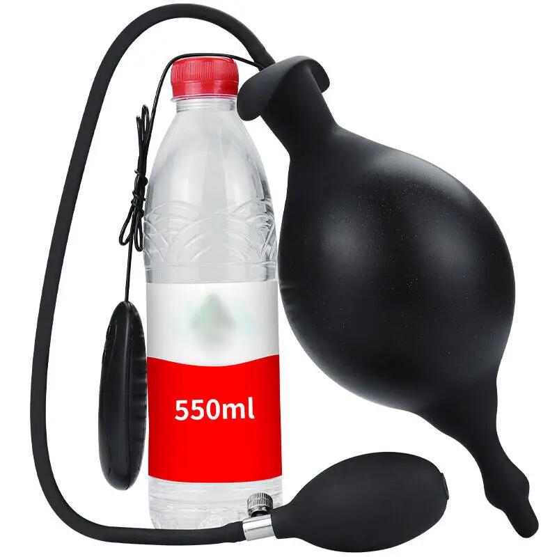 Vibrating Inflatable Anal Plug 12 Frequency Vibration Prostate Massager Anal Expansion Back Court Pull Beads With Remote Control