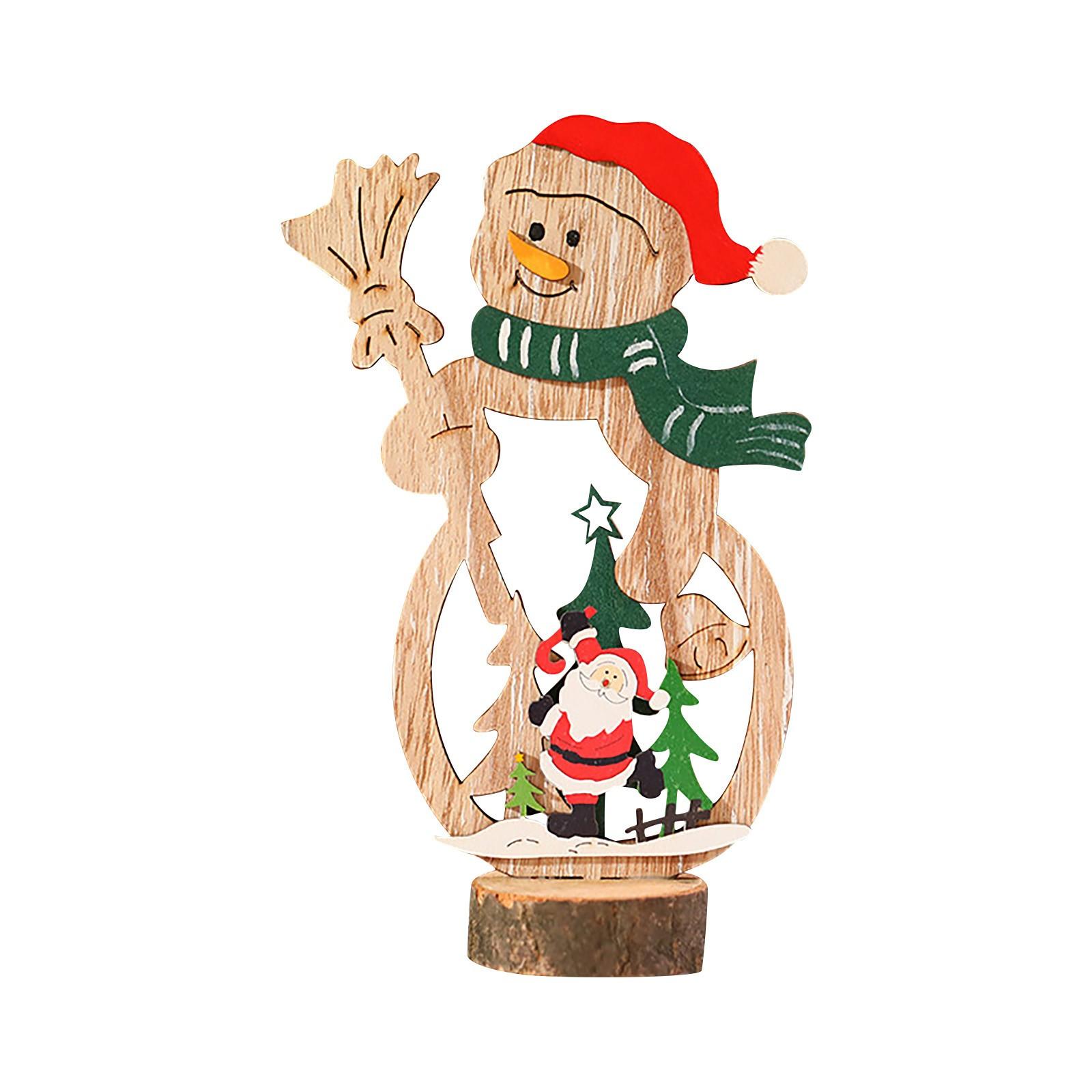 

Рождественские праздничные украшения Стол Деревянный орнамент Деревянный рождественский орнамент Орнамент One Size