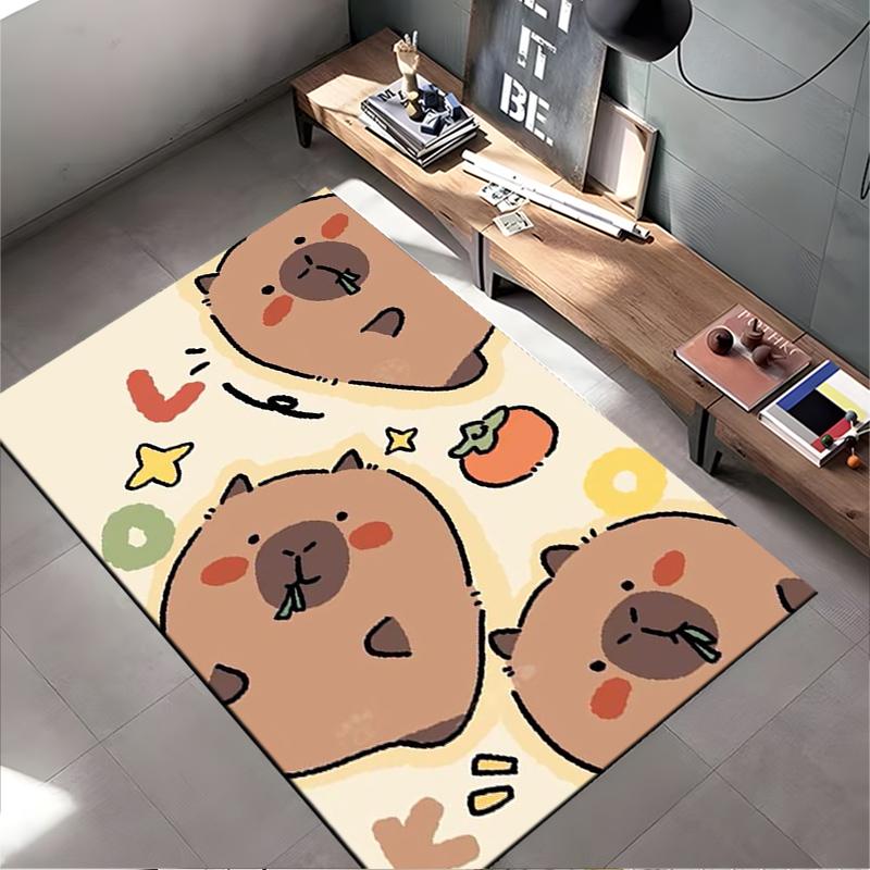 Cute Cartoon Animal Rug Suitable for use as an anti-slip game mat for living room and bedroom sofas