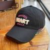 Fashion Hat Japanese New Soft Top Embroidered Baseball Cap Women's Four Seasons Couple Shade Sunscreen Street Dance Cap Men's Trend Brand
